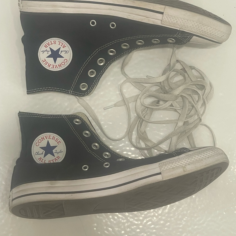 Men’s Converse Black and White High-Tops